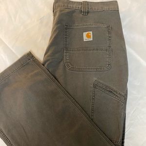 Carhartt jeans relaxed fit size 38x30 gray straight legs denim